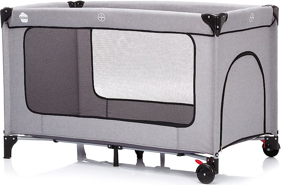 Fillikid Baby-Reisebett Standard grau melange, Inklusive günstig online kaufen