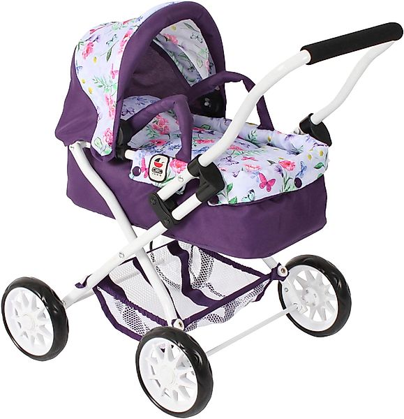 CHIC2000 Puppenwagen Smarty, Flowers lila günstig online kaufen