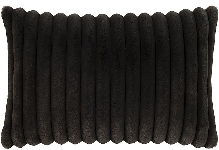 Magma Heimtex Kissenbezug Fellimitat dicke Streifen flauschig weich 40x60cm günstig online kaufen