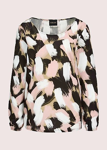 MADELEINE Schlupfbluse "Blusenshirt Viskosebluse mit Unikat-Print" Unikat-P günstig online kaufen