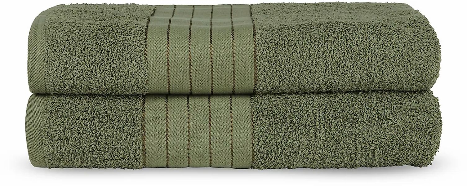 good morning Badetuch "Uni Towels" Baumwolle, Walkfrottee, Bordüre, 500 GSM günstig online kaufen