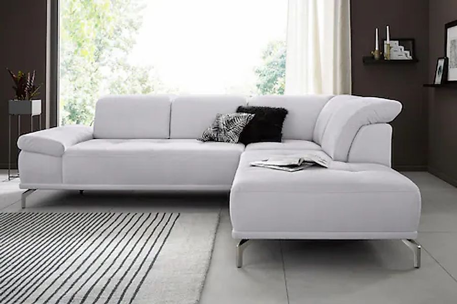 Places of Style Ecksofa »Caluna«, Inkl.Sitztiefenverstellung, wahlweise mit günstig online kaufen