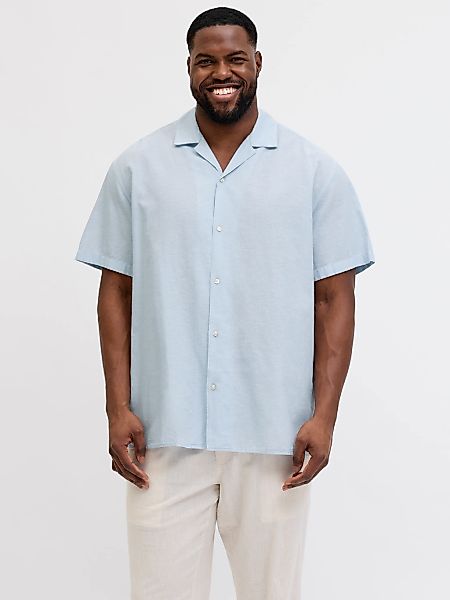 Jack & Jones PlusSize Kurzarmhemd "JJEBREEZE LINEN BLEND RESORT SHIRT PLS" günstig online kaufen