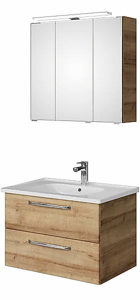 Saphir Badmöbel-Set »Trentino 2-teilig Keramik-Waschtisch, Spiegelschrank m günstig online kaufen