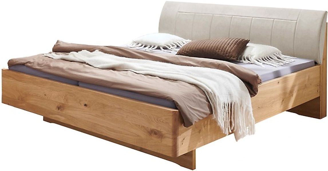 WIEMANN Holzbett »Cardiff, Bettgestell, Bettrahmen, teilmassiv, mit Polster günstig online kaufen