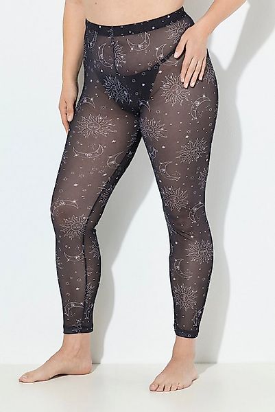 Ulla Popken Feinstrumpfhose Strumpf-Leggings Sonne & Mond Mesh günstig online kaufen