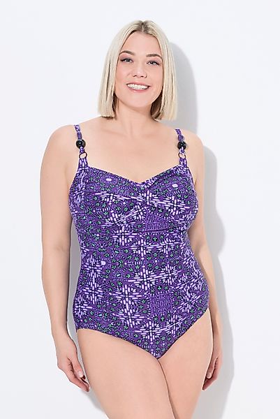 Ulla Popken Badeanzug Badeanzug drapiert Softcups günstig online kaufen