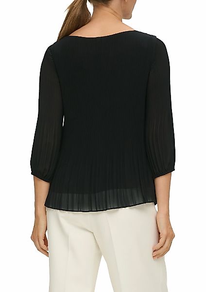 s.Oliver Plisseebluse – elegante, gefütterte Bluse für Büro, Freizeit oder günstig online kaufen