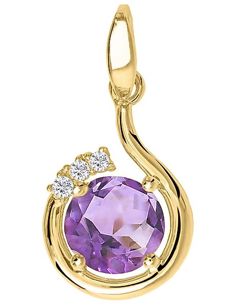 My Gold Kettenanhänger Damen Amethyst Anhänger günstig online kaufen