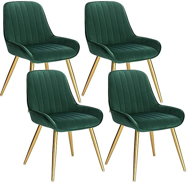 EUGAD Esszimmerstuhl (4 St), Retro, Sitzfläche günstig online kaufen