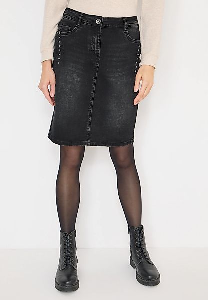 STREET ONE Jeansrock mit dekorativen Nieten günstig online kaufen