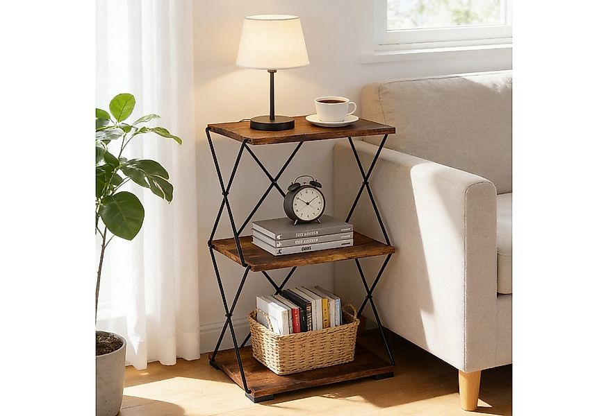 BlingBin Bücherregal Regal mit 3 Ebenen 40 cm Breit Bücherregal Offenes Sta günstig online kaufen