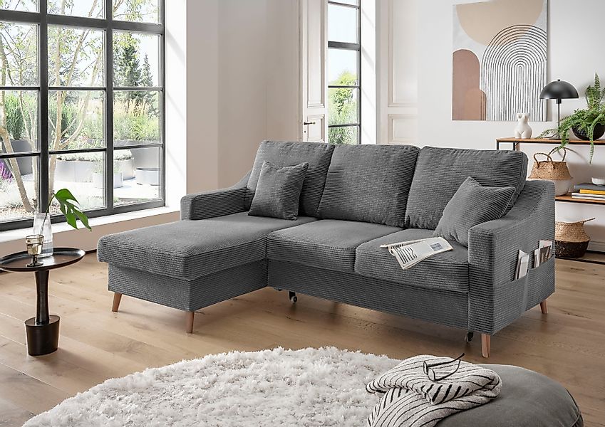 INOSIGN Ecksofa Valentina L-Form, 2 Zierkissen, günstig online kaufen