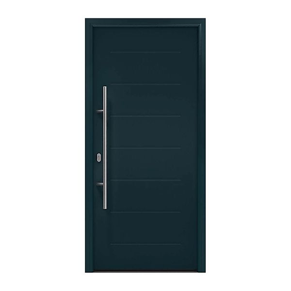 EcoStar Haustür Isopro IP 015 Anthrazitgrau 110 cm x 210 cm DIN L günstig online kaufen