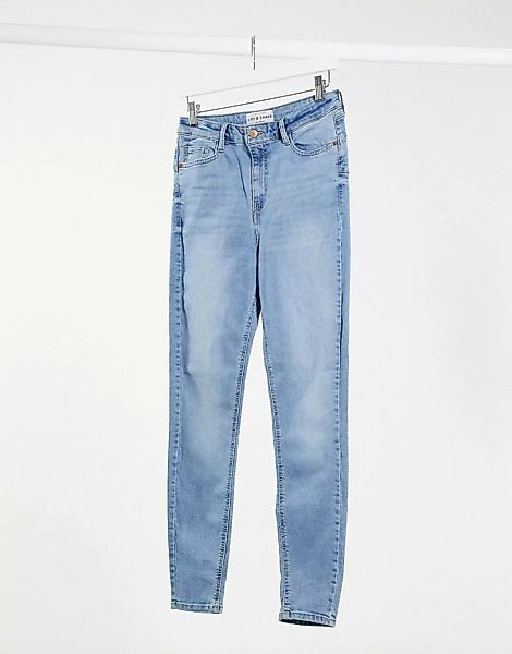 New Look – Lift & Shape – Hellblaue Skinny-Jeans günstig online kaufen