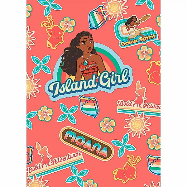 Komar Vliestapete »Digitaldruck Vlies - Moana Island Girl - Größe 200 x 280 günstig online kaufen