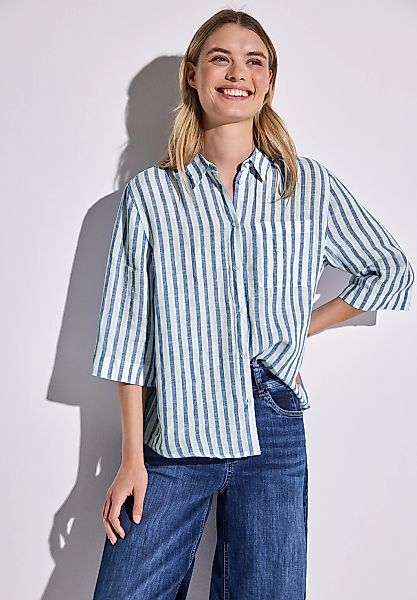 STREET ONE Hemdbluse, mit Streifenmuster und Knopfleiste günstig online kaufen