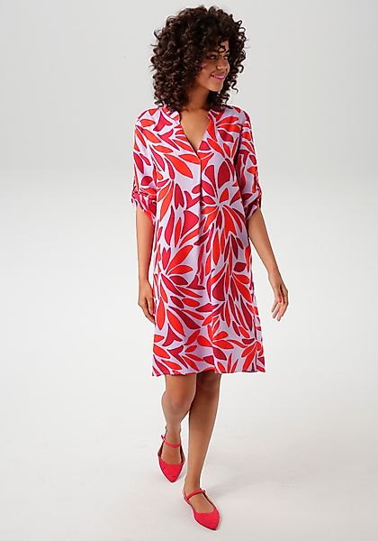 Aniston CASUAL Blusenkleid mit farbharmonischen, grafischen günstig online kaufen