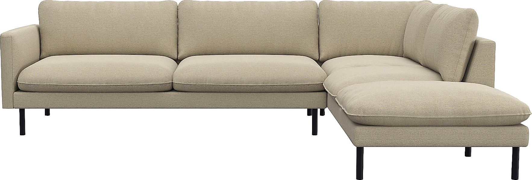FLEXLUX Ecksofa »Bolzano, elegant und bequem, L-Form«, Sitzaufbau mit Kalts günstig online kaufen