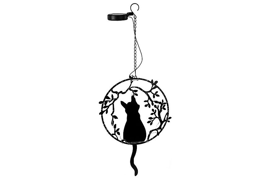 IC Gardenworld LED-Dekofigur LED Solar Deko Katze Metall, 48 LEDs, Solarbet günstig online kaufen