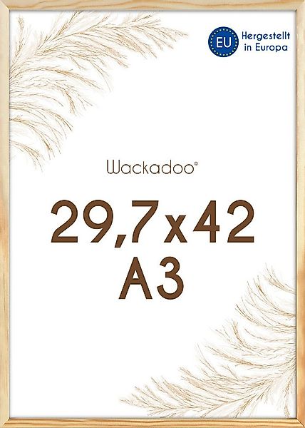 Wackadoo Living Bilderrahmen Holzbilderrahmen mit Glas für Einzelbilder div günstig online kaufen
