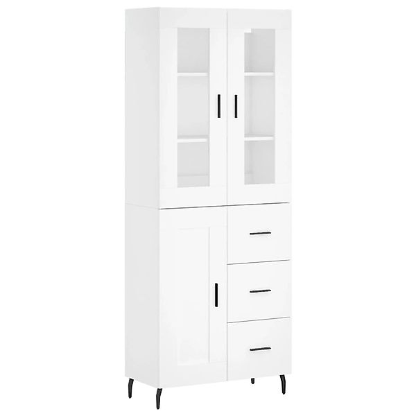 vidaXL Highboard Weiß 69,5x34x180 cm Holzwerkstoff 3198673 günstig online kaufen