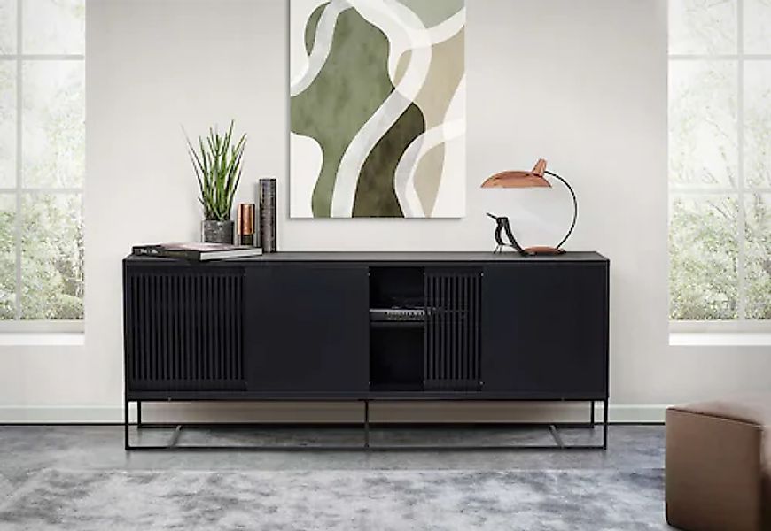 Woodman Sideboard "Ende", Kommode, teilmassiv, Metallfüße, Breite 188 cm, F günstig online kaufen
