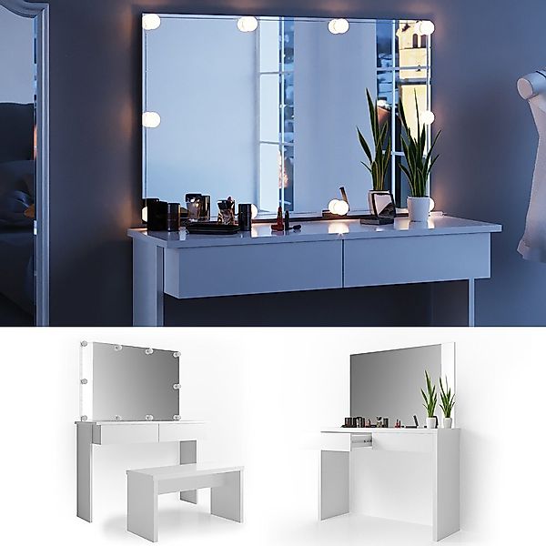 Vicco Schminktisch Azur, Weiß, 120 cm günstig online kaufen