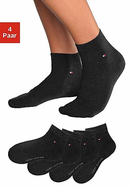 Tommy Hilfiger Kurzsocken 4 Paar tlg. mit druckfreien Nähten günstig online kaufen