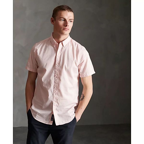 Superdry Classic Twill Lite Kurzarm Hemd M Pink günstig online kaufen