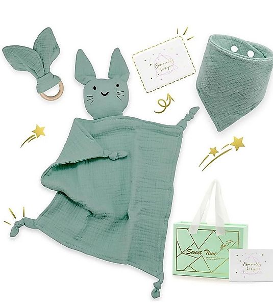 LA CUTE Schnuffeltuch Schmusetuch Baby Geschenkset Geburt Bio Baumwolle & B günstig online kaufen