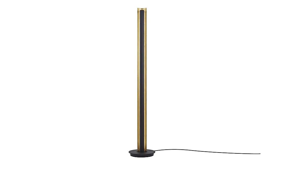 Trio LED-Stehleuchte  Schwarz / goldfarben   ¦ schwarz ¦ Maße (cm): H: 142, günstig online kaufen