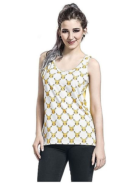 POKÉMON Tanktop Pikachu Tank T-Shirt Damen Sommer Top XS S M L XL WEISS - G günstig online kaufen