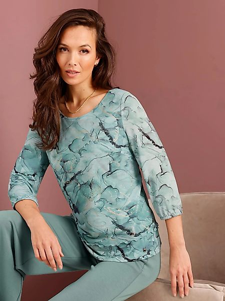 CREATION L PREMIUM Print-Shirt "Mesh-Shirt", (1 tlg.) günstig online kaufen