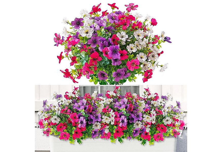 Kunstpflanze Kunstblumenstrauß künstliche 6 Bündel Kunstblumen Künstliche, günstig online kaufen