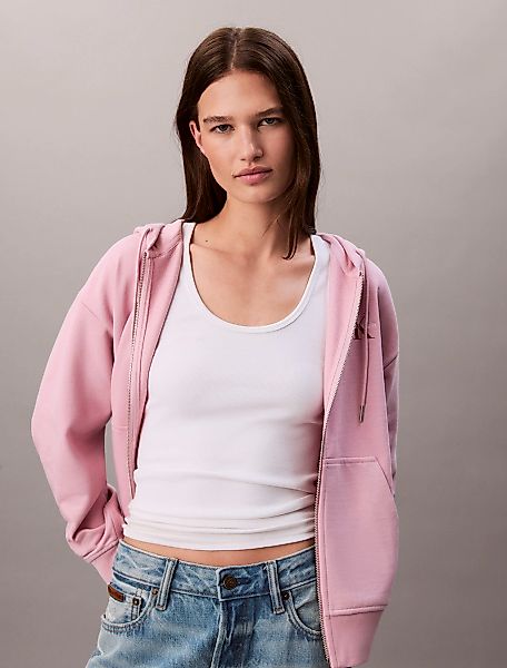 Calvin Klein Jeans Sweatjacke "MNLG FRNCH TRRY FZ B", Mit Rundhalsausschnit günstig online kaufen
