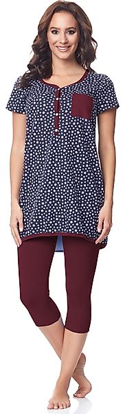 Be Mammy Umstandspyjama Damen Kurzarm Pyjama günstig online kaufen