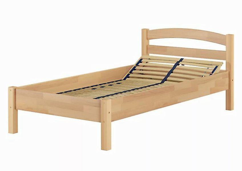 ERST-HOLZ Bett Überlanges Vollholzbett, Holzbett, Einzelbett 100x220 Buche, günstig online kaufen