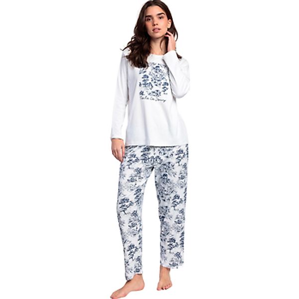 Admas  Kleider & Outfits Pyjama Hose Top Langarm Toile Von Jouy günstig online kaufen