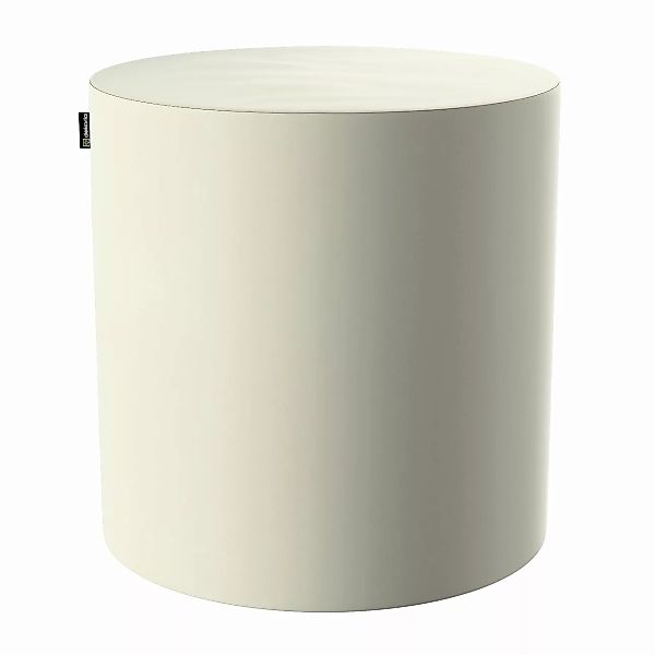 Pouf Barrel, altweiß, ø40 cm x 40 cm, Velvet (704-10) günstig online kaufen