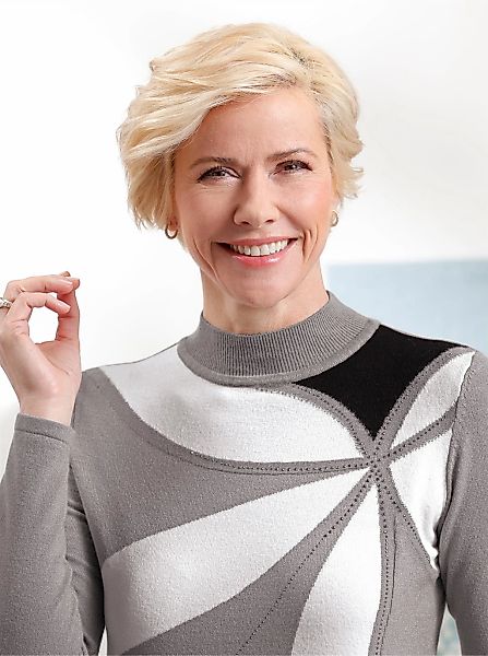 Classic Strickpullover "Stehkragen-Pullover" günstig online kaufen