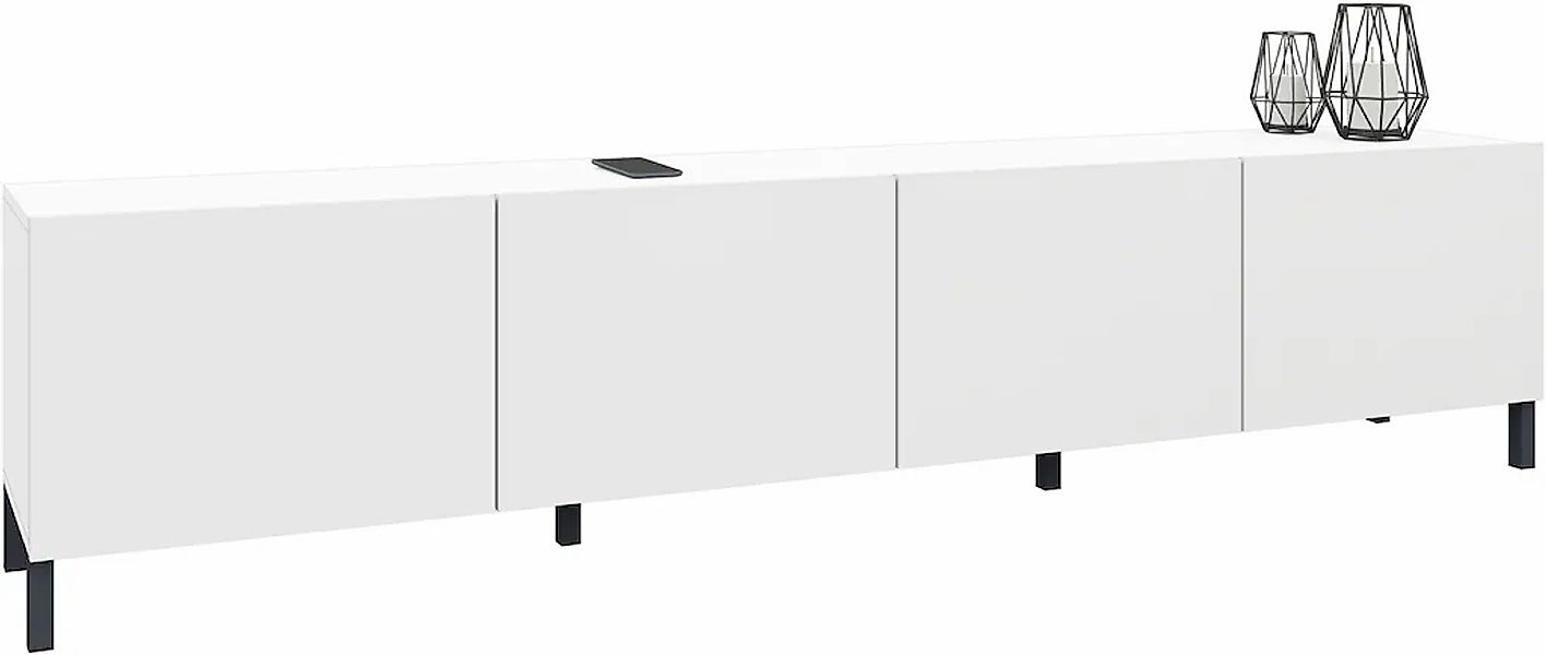 borchardt Möbel Lowboard "Sophia, TV-Schrank mit Metallfüßen" Breite 200 cm günstig online kaufen