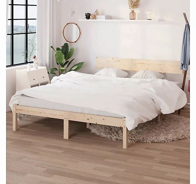 furnicato Bett Massivholzbett Kiefer 150x200 cm günstig online kaufen