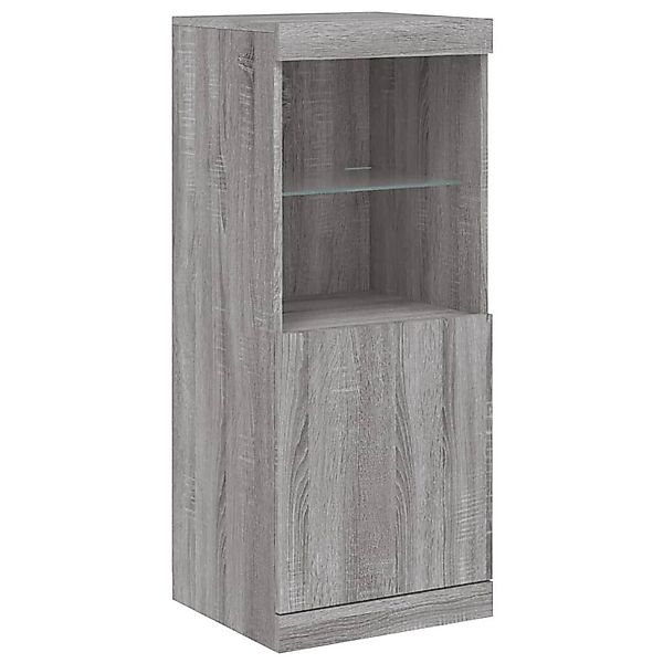 vidaXL Sideboard Sideboard mit LED-Leuchten Grau günstig online kaufen