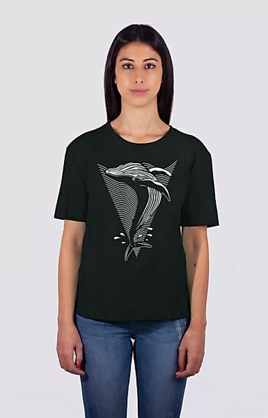 Whale, Damen Premium T-shirt Aus Bio Baumwolle Print günstig online kaufen