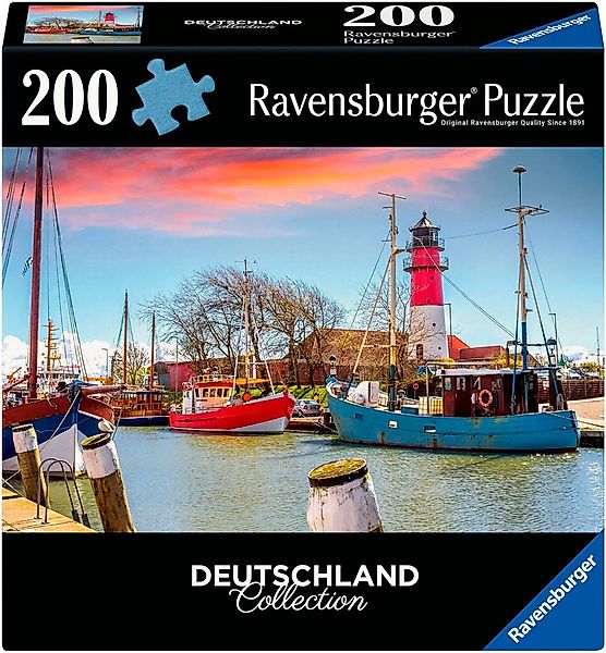 Ravensburger Puzzle Deutschland Collection, Der Hafen von Büsum, 200 Puzzle günstig online kaufen