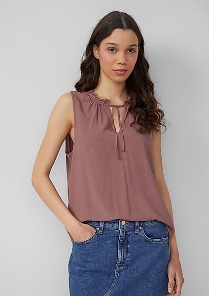 QS Blusentop Bluse Blusentop aus Viskose günstig online kaufen