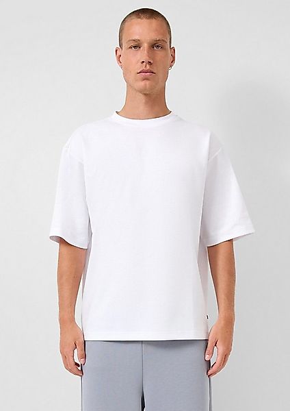 QS Kurzarmshirt T-Shirt Loose Fit T-Shirt mit Logostickerei günstig online kaufen