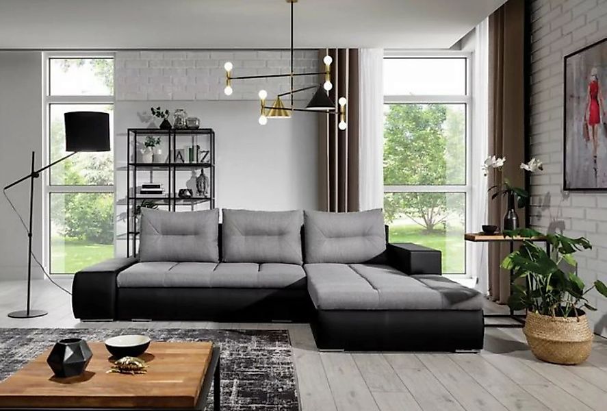 JVmoebel Ecksofa, Ecke Ecksofa L-Form Wohnlandschaft Sofa Couch Polster Gar günstig online kaufen