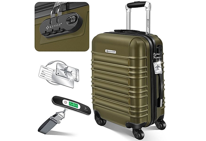 KESSER Hartschalen-Trolley Reisekoffer Handgepäck 55L Koffer Inkl. Kofferwa günstig online kaufen